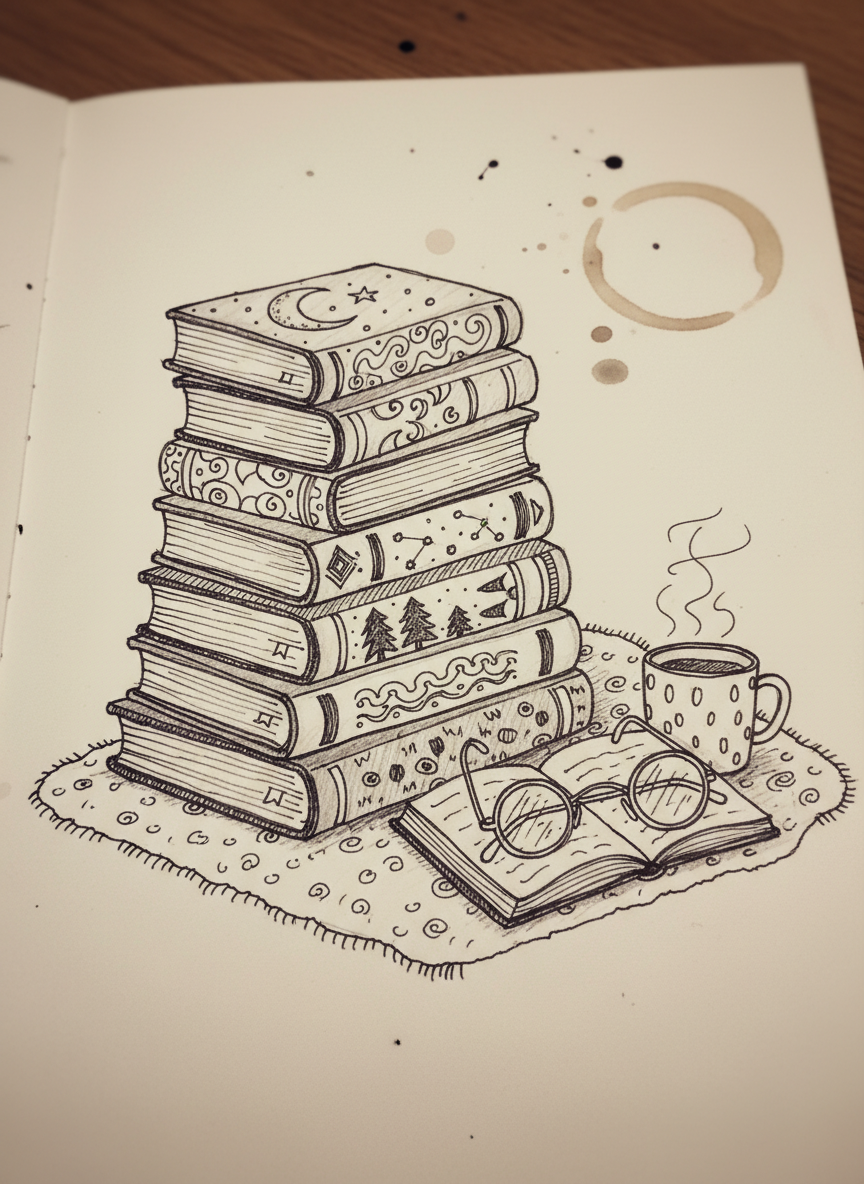 21. Livros Empilhados