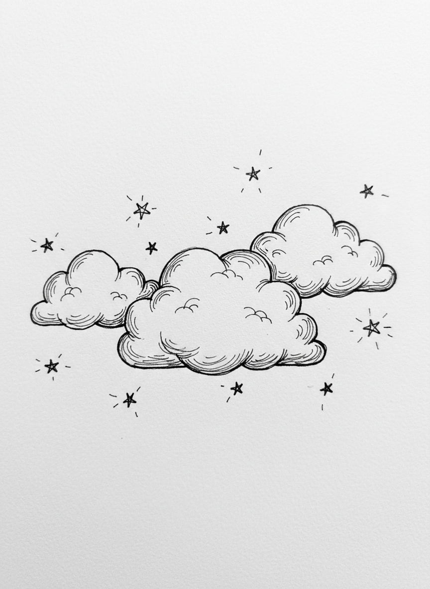 

<h2>5. Nuvens Fofas</h2>
<p>” class=”wp-image-ai” style=”width: 100%; height: auto; border-radius: 12px; margin: 24px 0; box-shadow: 0 4px 6px -1px rgb(0 0 0 / 0.1);” /></p></div>
<p><p>Crie formas arredondadas e irregulares imitando nuvens no céu. A suavidade das linhas ajuda a trazer leveza e sonhar acordado durante a prática.</p>
</p>
<h2>6. </p>
<h2>6. Gotas de Chuva</h2>
</h2>
<div class=