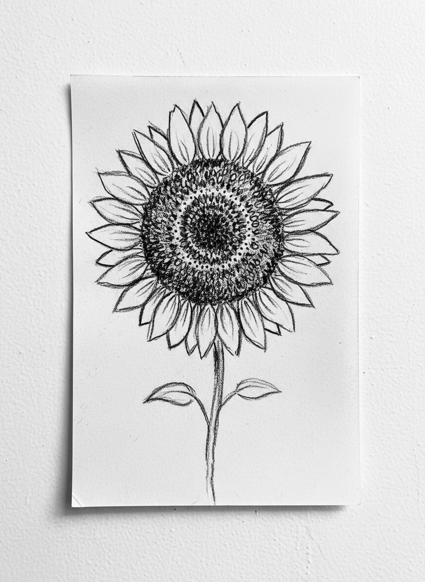 3. Girassol Minimalista