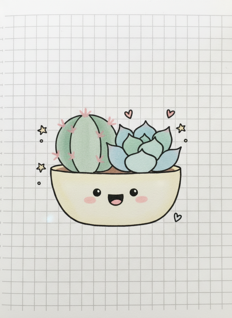 22 ideias de desenho cute para caderno e diário