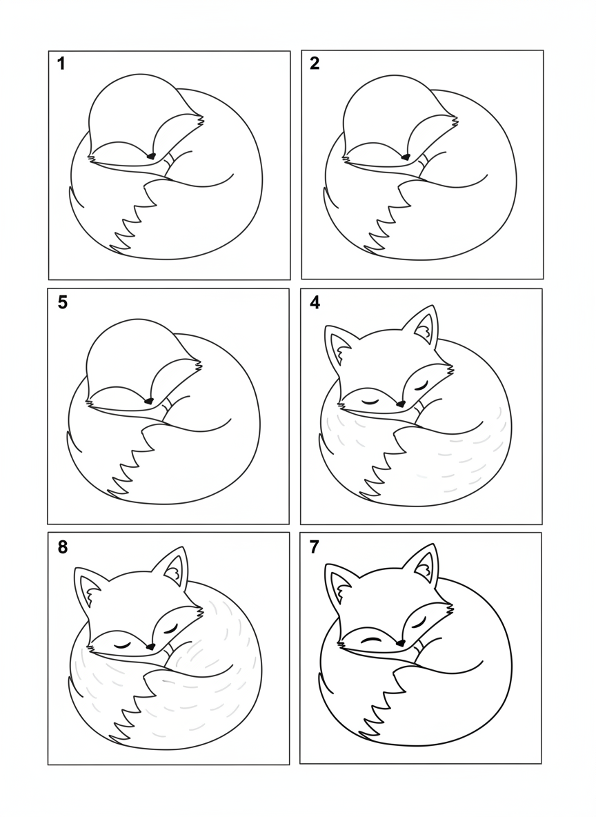 

<h2>6. Raposinha Enrolada</h2>
<p>” class=”wp-image-ai” style=”width: 100%; height: auto; border-radius: 12px; margin: 24px 0; box-shadow: 0 4px 6px -1px rgb(0 0 0 / 0.1);” /></p></div>
<p><p>Desenhe um círculo para a cabeça com as bochechas um pouco mais pontudas. O corpo será um semicírculo grudado à cabeça. A cauda é o destaque: faça-a bem grande e felpuda, cobrindo parte do corpinho, como um cobertor. Adicione a pontinha da cauda em ziguezague.</p>
</p>
<h2>7. </p>
<h2>7. Ursinho de Pelúcia Clássico</h2>
</h2>
<div class=