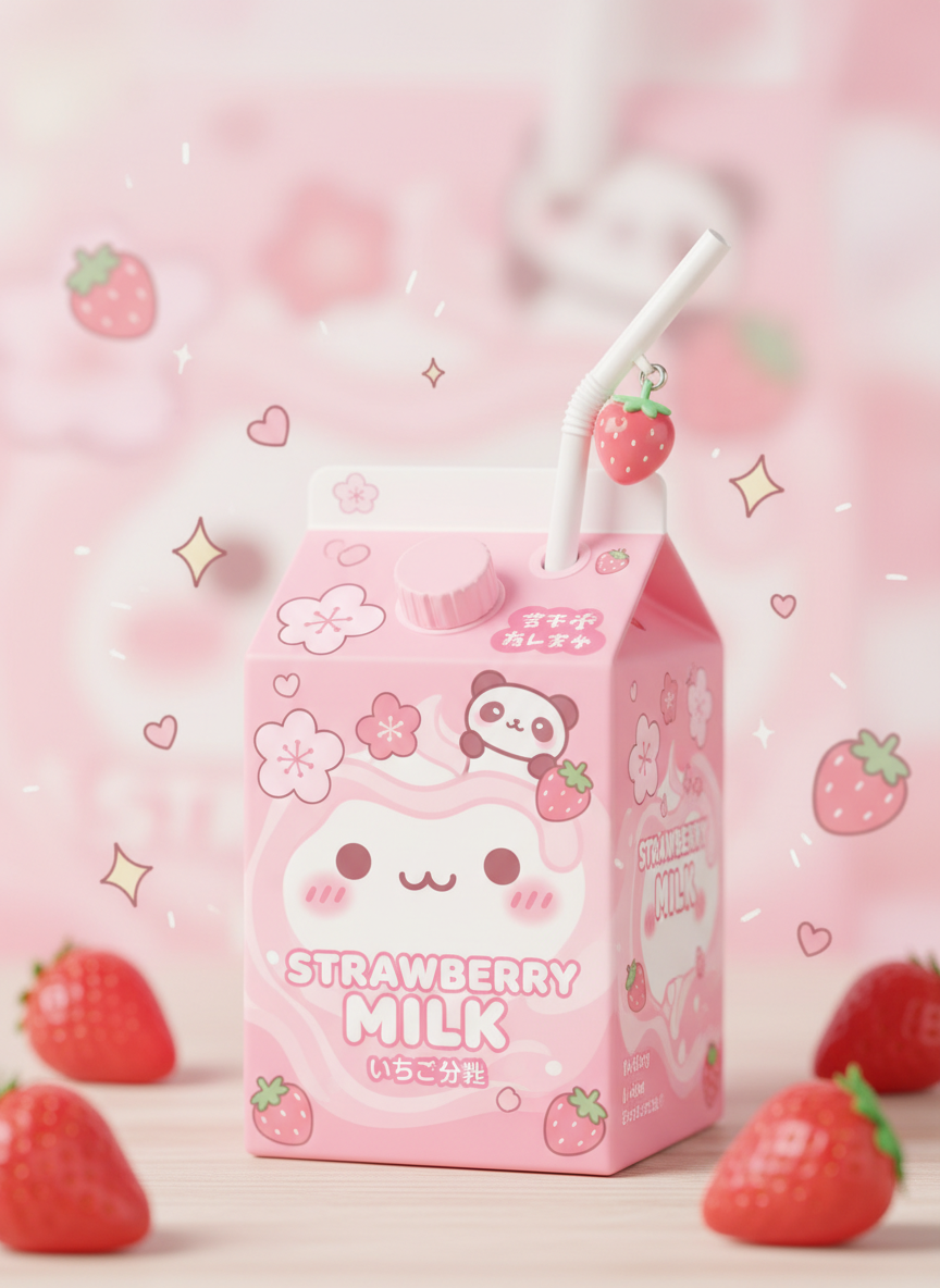 22. Caixinhas de Leite Estilo Coreano