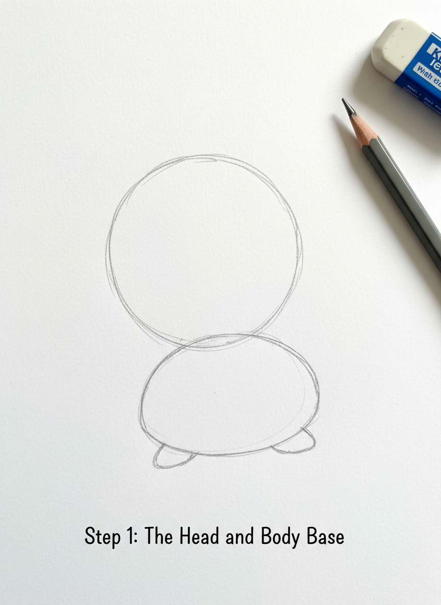 

<h2>16. Tartaruguinha Adorável</h2>
<p>” class=”wp-image-ai” style=”width: 100%; height: auto; border-radius: 12px; margin: 24px 0; box-shadow: 0 4px 6px -1px rgb(0 0 0 / 0.1);” /></p></div>
<p><p>Desenhe um meio círculo para o casco e adicione um padrão de hexágonos simples dentro dele. A cabecinha redonda sai pela frente com grandes olhos expressivos. Adicione quatro nadadeiras curtas em forma de gota embaixo do casco.</p>
</p>
<h2>17. </p>
<h2>17. Sapinho Redondo no Lírio</h2>
</h2>
<div class=