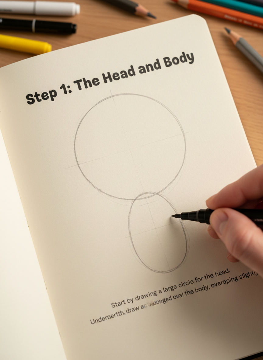 

<h2>18. Corujinha Orelhuda da Noite</h2>
<p>” class=”wp-image-ai” style=”width: 100%; height: auto; border-radius: 12px; margin: 24px 0; box-shadow: 0 4px 6px -1px rgb(0 0 0 / 0.1);” /></p></div>
<p><p>Faça uma forma oval de pé. Crie grandes óculos desenhando dois enormes círculos ao redor dos olhos, cobrindo quase todo o rosto. Adicione um pequeno bico em formato de V no meio e asinhas curtas dobradas nas laterais.</p>
</p>
<h2>19. </p>
<h2>19. Morceguinho Fofo de Halloween</h2>
</h2>
<div class=