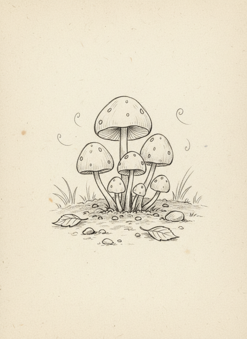 

<h2>11. Cogumelos Divertidos</h2>
<p>” class=”wp-image-ai” style=”width: 100%; height: auto; border-radius: 12px; margin: 24px 0; box-shadow: 0 4px 6px -1px rgb(0 0 0 / 0.1);” /></p></div>
<p><p>Cogumelos vêm em todos os formatos. Seus chapéus arredondados e bases cilíndricas são fáceis de desenhar e dão um ar de conto de fadas ao seu caderno de esboços.</p>
</p>
<h2>12. </p>
<h2>12. Garrafas e Potes de Vidro</h2>
</h2>
<div class=