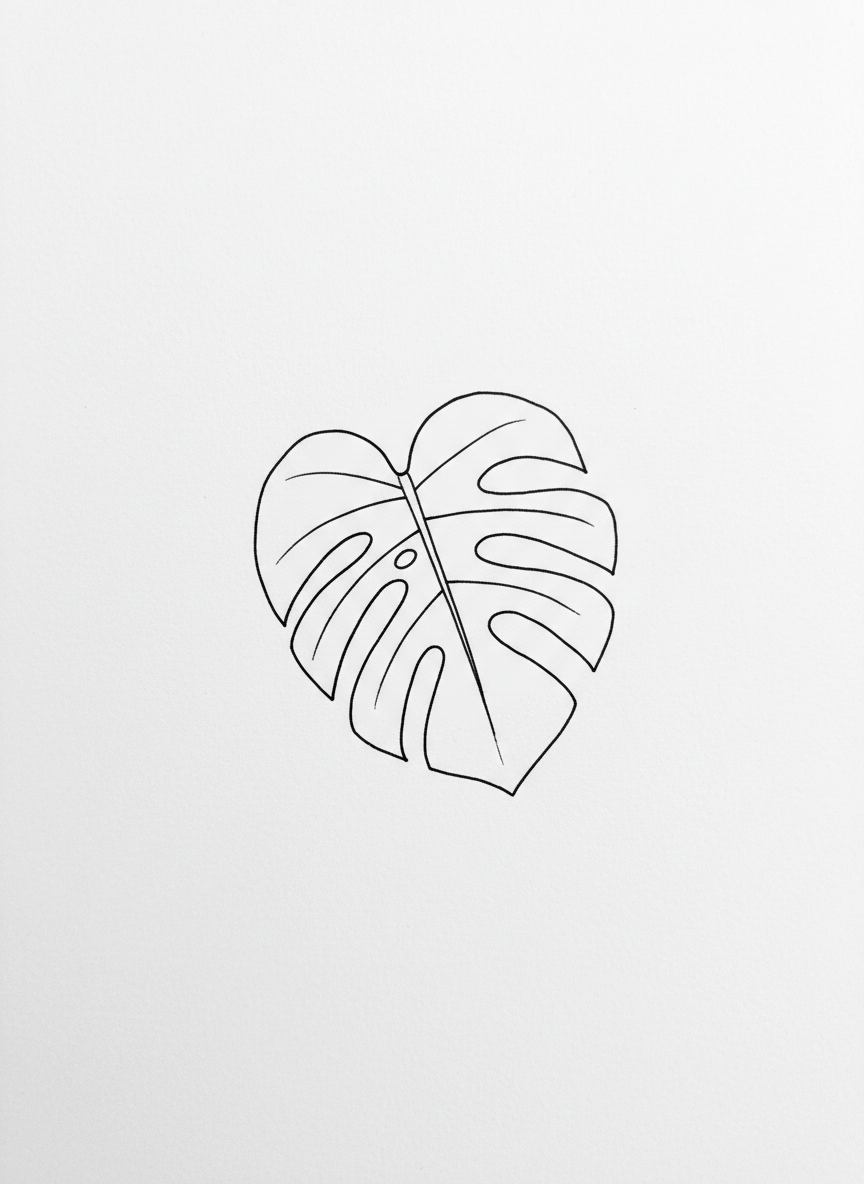 

<h2>2. Uma Única Folha Botânica</h2>
<p>” class=”wp-image-ai” style=”width: 100%; height: auto; border-radius: 12px; margin: 24px 0; box-shadow: 0 4px 6px -1px rgb(0 0 0 / 0.1);” /></p></div>
<p><p>A natureza é uma excelente fonte de inspiração minimalista. Escolha uma folha, como a costela-de-adão (Monstera) ou uma simples folha de samambaia. Desenhe o formato exterior e apenas a nervura central.</p>
</p>
<h2>3. </p>
<h2>3. Livro Aberto</h2>
</h2>
<div class=