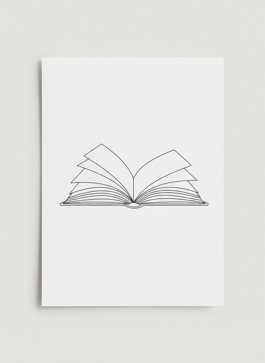 

<h2>3. Livro Aberto</h2>
<p>” class=”wp-image-ai” style=”width: 100%; height: auto; border-radius: 12px; margin: 24px 0; box-shadow: 0 4px 6px -1px rgb(0 0 0 / 0.1);” /></p></div>
<p><p>Pratique a perspectiva de forma simples. Trace um ‘V’ aberto para as páginas e linhas retas para a capa. O minimalismo aqui reside em sugerir o volume do livro com menos de 10 traços precisos.</p>
</p>
<h2>4. </p>
<h2>4. Silhueta de um Gato Dormindo</h2>
</h2>
<div class=