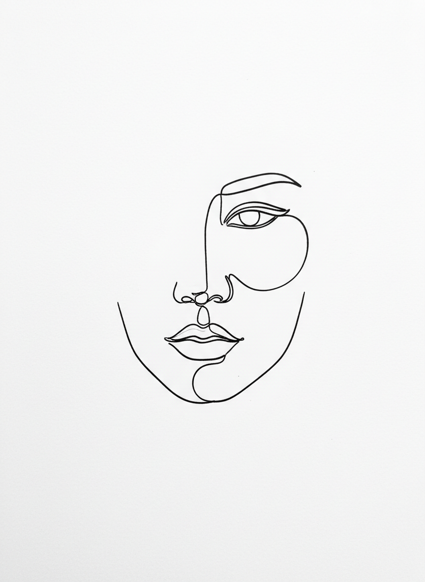 

<h2>8. Rosto de Perfil</h2>
<p>” class=”wp-image-ai” style=”width: 100%; height: auto; border-radius: 12px; margin: 24px 0; box-shadow: 0 4px 6px -1px rgb(0 0 0 / 0.1);” /></p></div>
<p><p>Retratos não precisam ser hiper-realistas. Tente capturar a essência de um rosto de perfil usando uma linha contínua que forme a testa, nariz, lábios e queixo de uma só vez, sem levantar a caneta do papel.</p>
</p>
<h2>9. </p>
<h2>9. Mão Segurando uma Flor</h2>
</h2>
<div class=