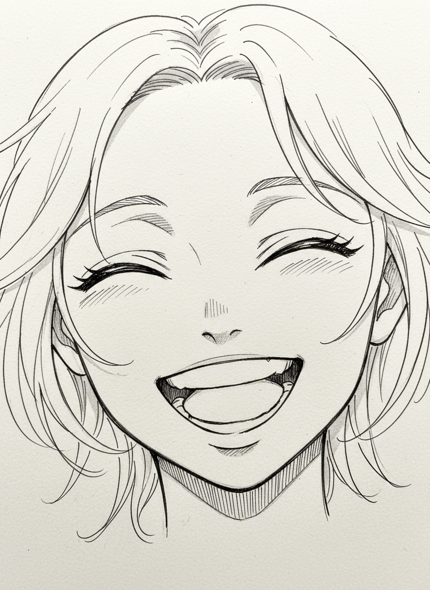 

<h2>6. Olhos Felizes (Em Formato de Arco)</h2>
<p>” class=”wp-image-ai” style=”width: 100%; height: auto; border-radius: 12px; margin: 24px 0; box-shadow: 0 4px 6px -1px rgb(0 0 0 / 0.1);” /></p></div>
<p><p>Quando um personagem de anime sorri de orelha a orelha, seus olhos frequentemente se fecham, formando um ‘U’ invertido ou o formato de uma ponte. É um traço super fácil: basta desenhar uma linha curva para cima, reforçando a espessura no meio para simular os cílios.</p>
</p>
<h2>7. </p>
<h2>7. Olhos Tristes (Sobrancelhas Invertidas e Lágrimas)</h2>
</h2>
<div class=
