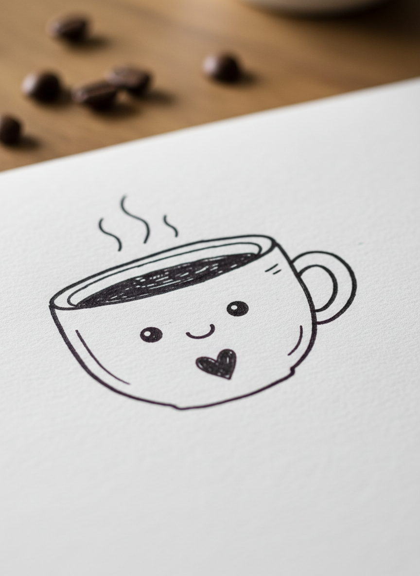 

<h2>2. Desenhe Rostos Engraçados em Objetos</h2>
<p>” class=”wp-image-ai” style=”width: 100%; height: auto; border-radius: 12px; margin: 24px 0; box-shadow: 0 4px 6px -1px rgb(0 0 0 / 0.1);” /></p></div>
<p><p>Dê vida às coisas ao seu redor! Desenhe dois olhos pontilhados e uma boquinha sorridente na sua xícara de café, no seu lápis ou em uma nuvem. Esse estilo, conhecido como kawaii, é rápido e adorável.</p>
</p>
<h2>3. </p>
<h2>3. Crie Padrões Repetitivos (Estilo Zentangle)</h2>
</h2>
<div class=