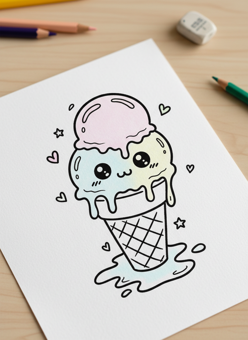 6. Sorvete Derretendo