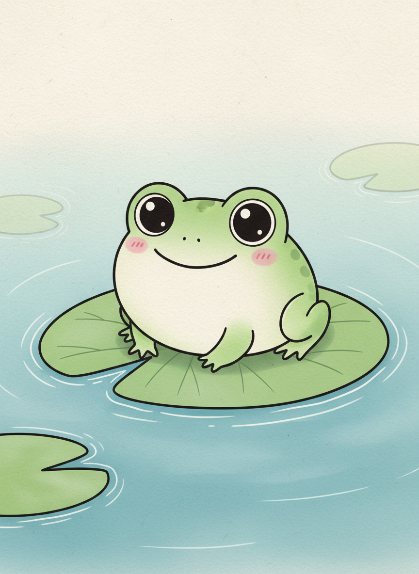 9. Sapo na Vitória-Régia