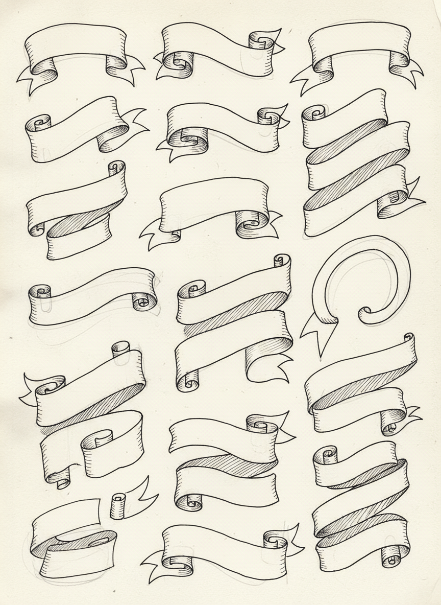 

<h2>19. Brinque com Fitas e Banners</h2>
<p>” class=”wp-image-ai” style=”width: 100%; height: auto; border-radius: 12px; margin: 24px 0; box-shadow: 0 4px 6px -1px rgb(0 0 0 / 0.1);” /></p></div>
<p><p>Banners desenhados à mão são perfeitos para escrever títulos. Aprenda a desenhar as dobras das fitas para dar um efeito 3D ao seu doodle. Fica super elegante!</p>
</p>
<h2>20. </p>
<h2>20. Rabisque Elementos Mágicos</h2>
</h2>
<div class=