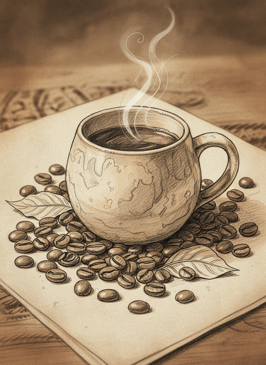 <h2>4. Xícara de Café ou Chá Fumegante</h2>
<p>” class=”wp-image-ai” style=”width: 100%; height: auto; border-radius: 12px; margin: 24px 0; box-shadow: 0 4px 6px -1px rgb(0 0 0 / 0.1);” /></p></div>
<p><p>Sabe aquela sensação de conforto? Represente isso desenhando uma xícara de cerâmica com fumaça saindo. Adicione detalhes como um saquinho de chá pendurado ou grãos de café ao redor para dar mais vida à composição.</p>
</p>
<h2>5. </p>
<h2>5. Toca-discos Clássico</h2>
</h2>
<div class=