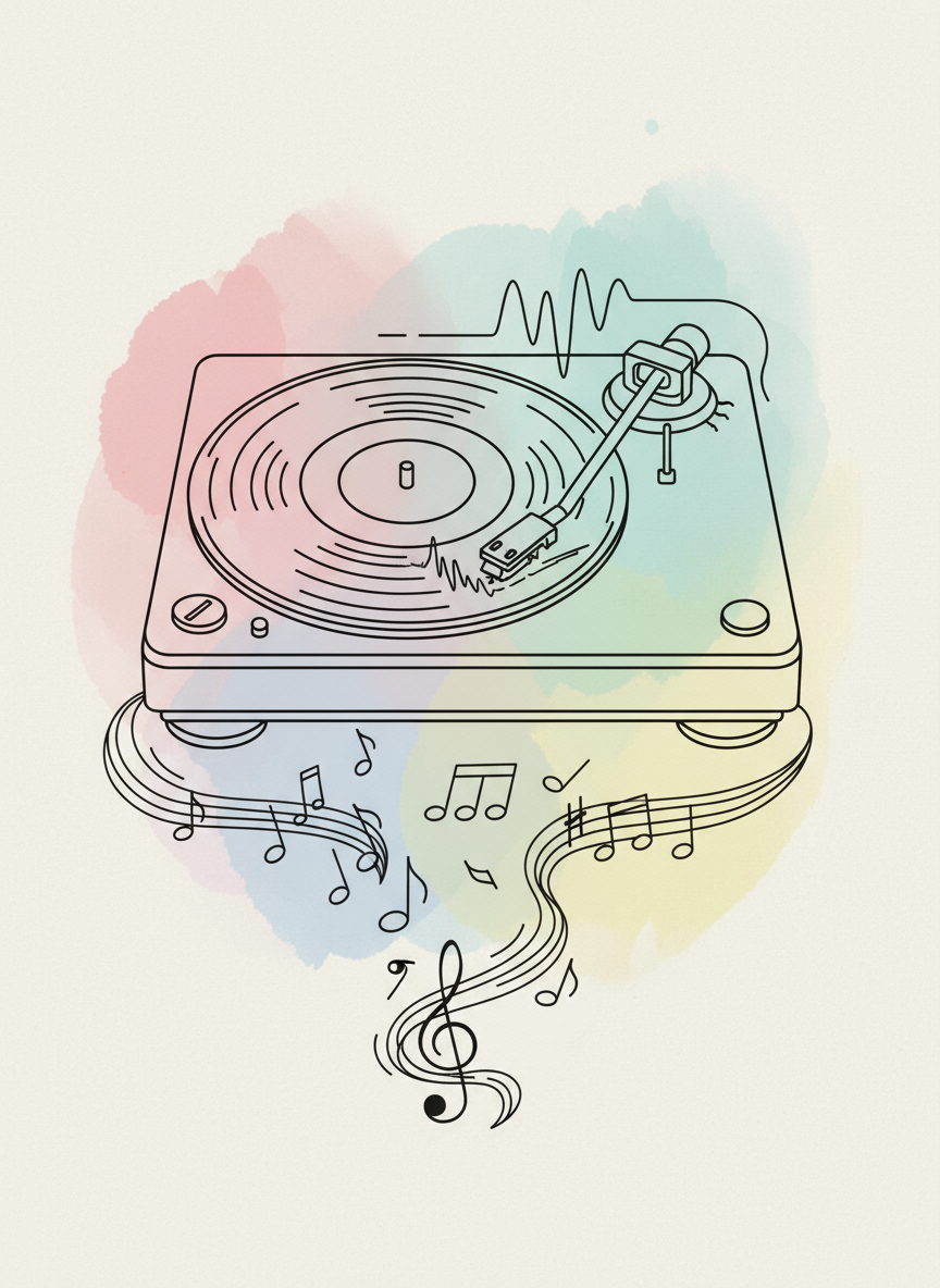 <h2>5. Toca-discos Clássico</h2>
<p>” class=”wp-image-ai” style=”width: 100%; height: auto; border-radius: 12px; margin: 24px 0; box-shadow: 0 4px 6px -1px rgb(0 0 0 / 0.1);” /></p></div>
<p><p>Os toca-discos de vinil exalam charme retrô. Focar nos detalhes circulares do disco e na agulha mecânica é um excelente exercício de geometria disfarçada de arte relaxante.</p>
</p>
<h2>6. </p>
<h2>6. Céu Noturno e Lua Crescente</h2>
</h2>
<div class=