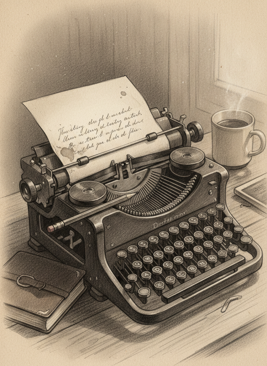 <h2>18. Máquina de Escrever Retrô</h2>
<p>” class=”wp-image-ai” style=”width: 100%; height: auto; border-radius: 12px; margin: 24px 0; box-shadow: 0 4px 6px -1px rgb(0 0 0 / 0.1);” /></p></div>
<p><p>Para um desafio maior, a máquina de escrever é fantástica. Suas teclas redondas e o papel saindo do rolo contam uma história romântica de escritores e poetas do passado.</p>
</p>
<h2>19. </p>
<h2>19. Roupas Dobradas e Suéteres Oversized</h2>
</h2>
<div class=